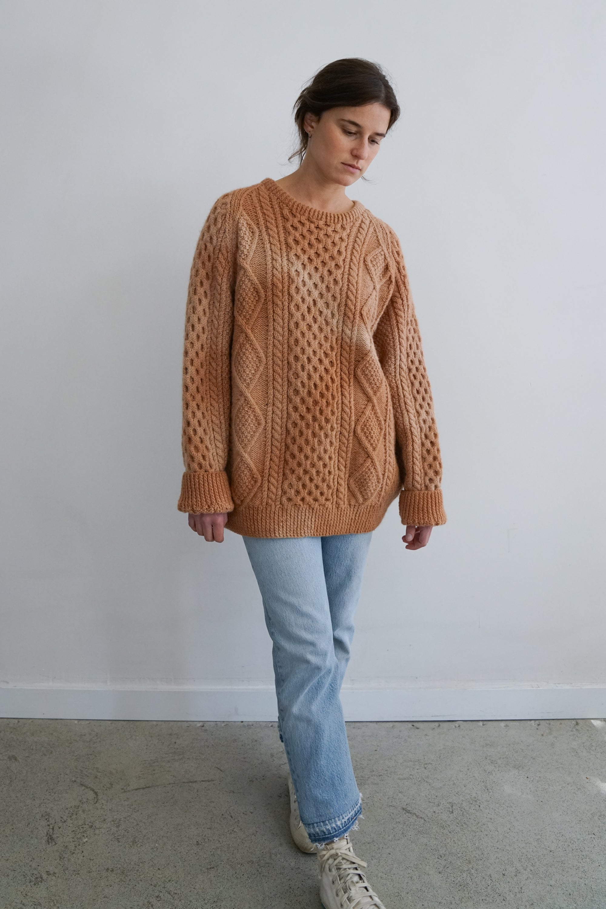 Cutch Dye Vintage Fisherman Knit Sweater
