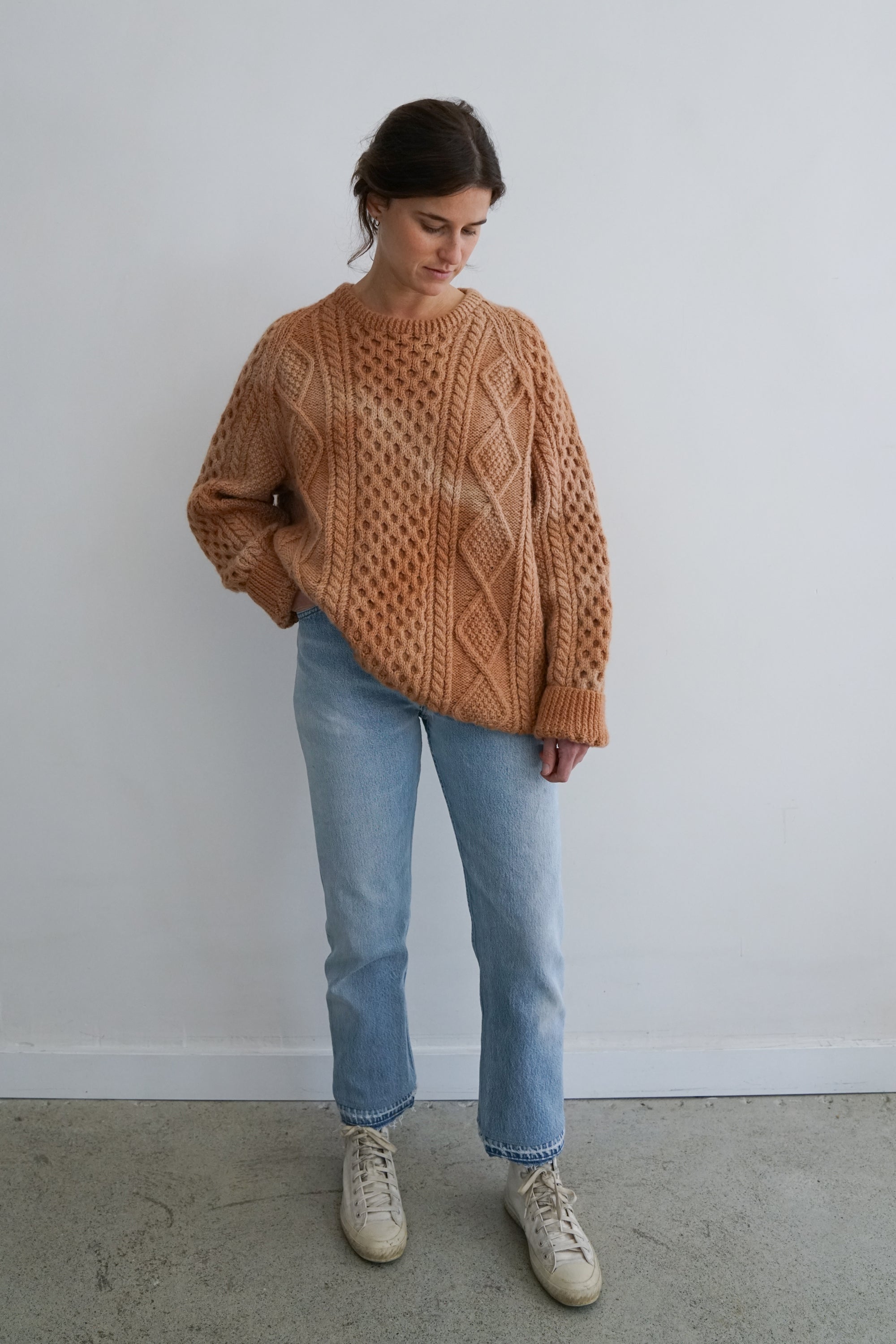 Cutch Dye Vintage Fisherman Knit Sweater