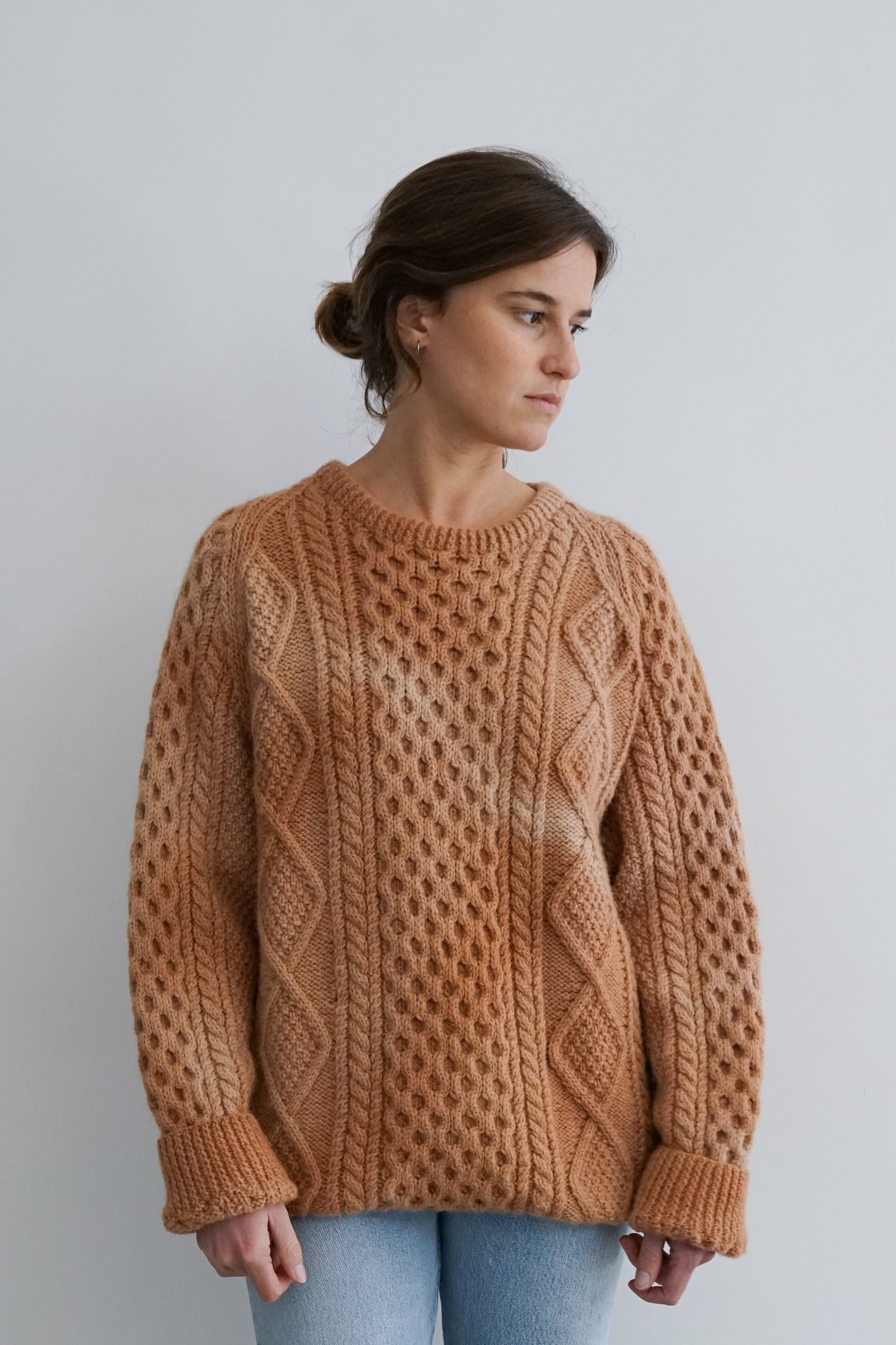 Cutch Dye Vintage Fisherman Knit Sweater