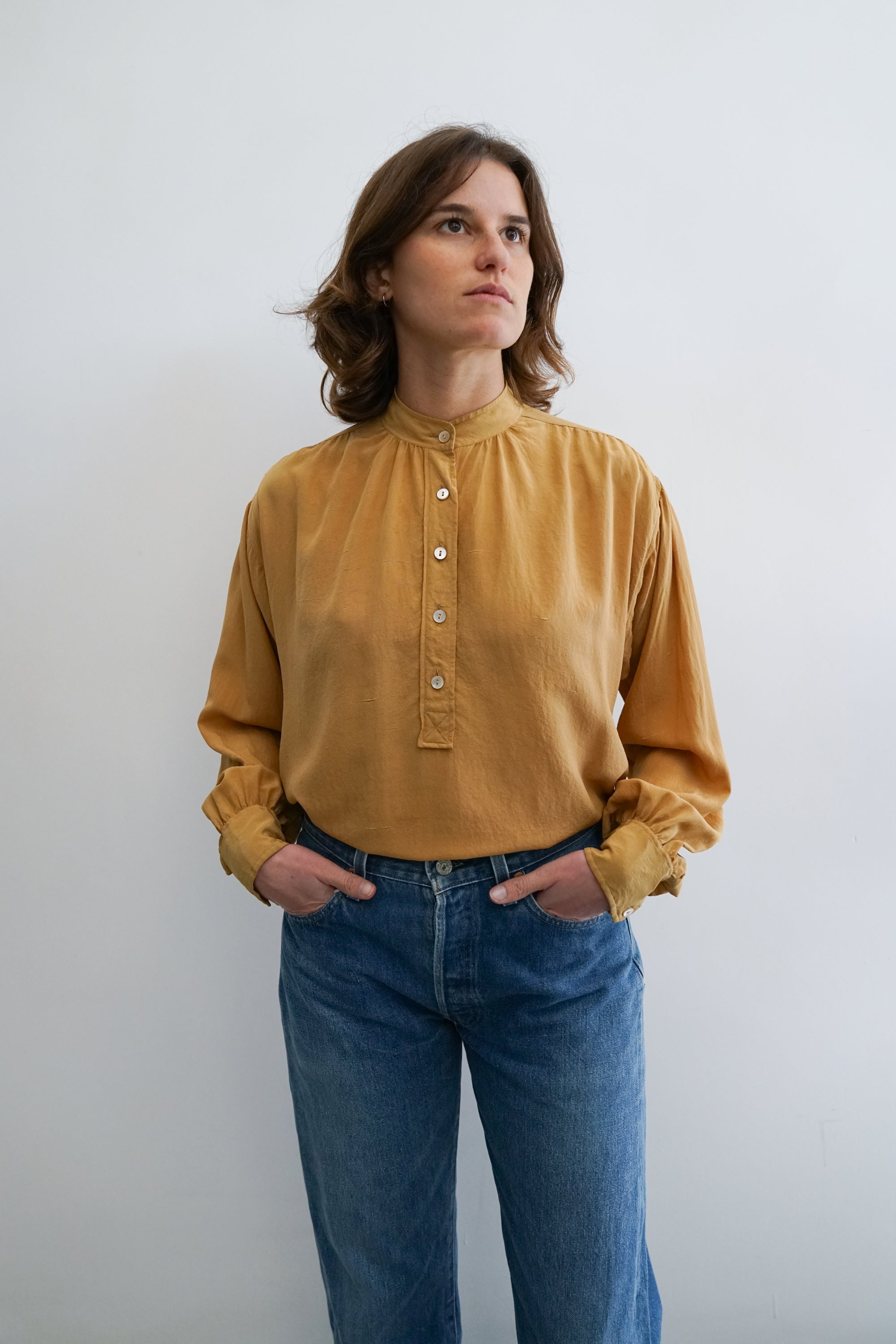 70s Yves Saint Laurent Silk Blouse