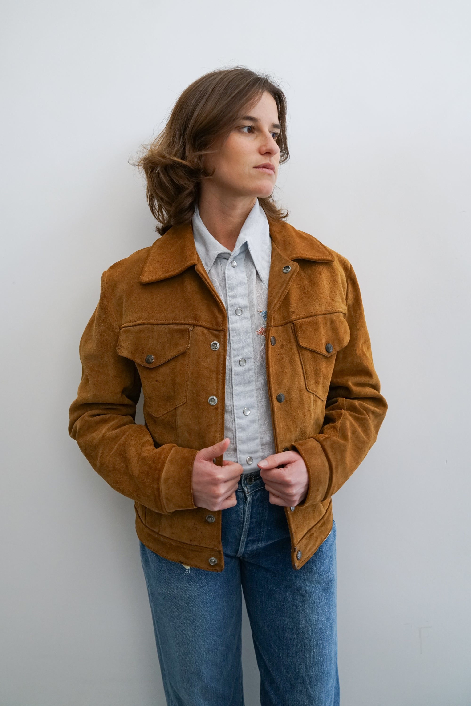 70s Schott Bros. Rancher Suede Jacket