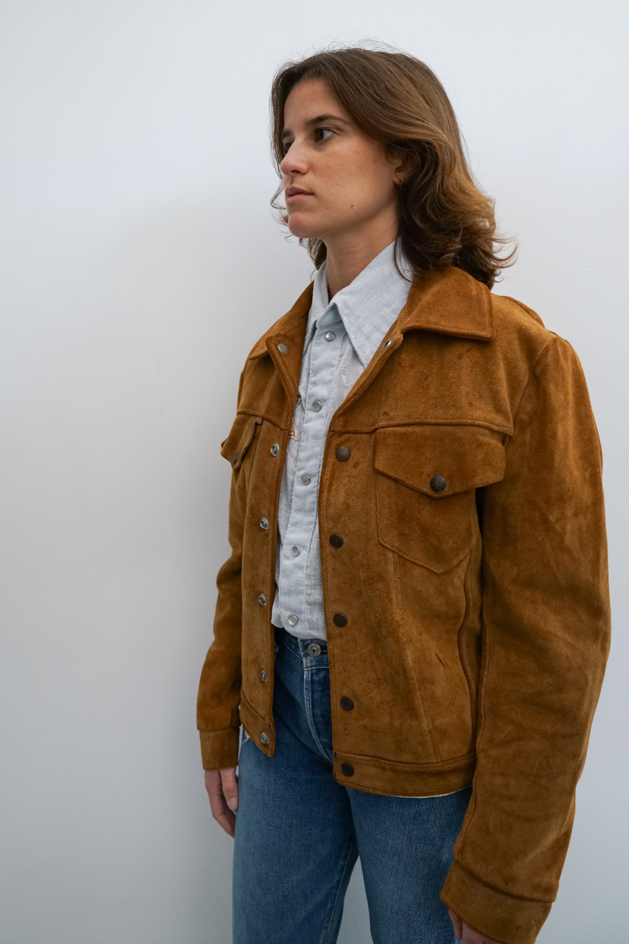 70s Schott Bros. Rancher Suede Jacket
