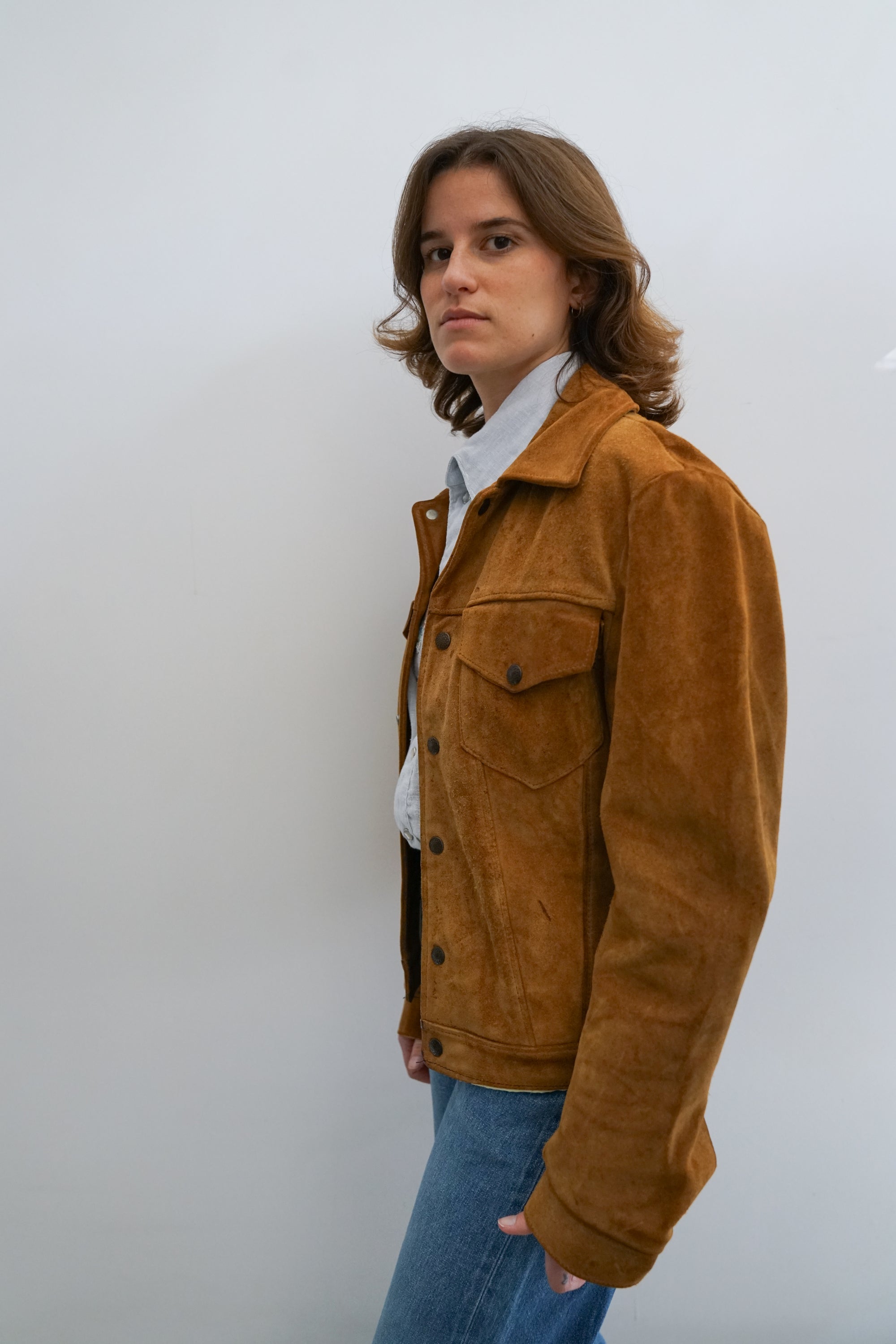 70s Schott Bros. Rancher Suede Jacket
