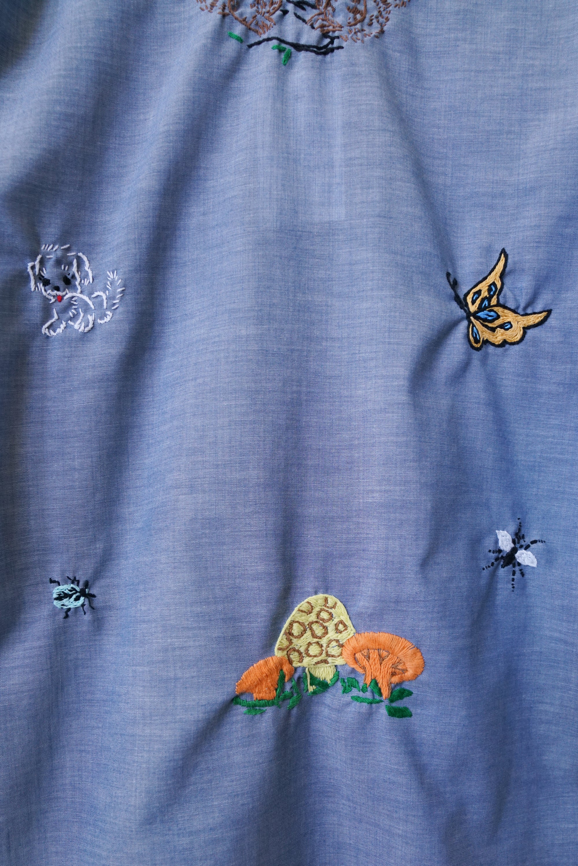 70s Embroidered Western Button Up Shirt