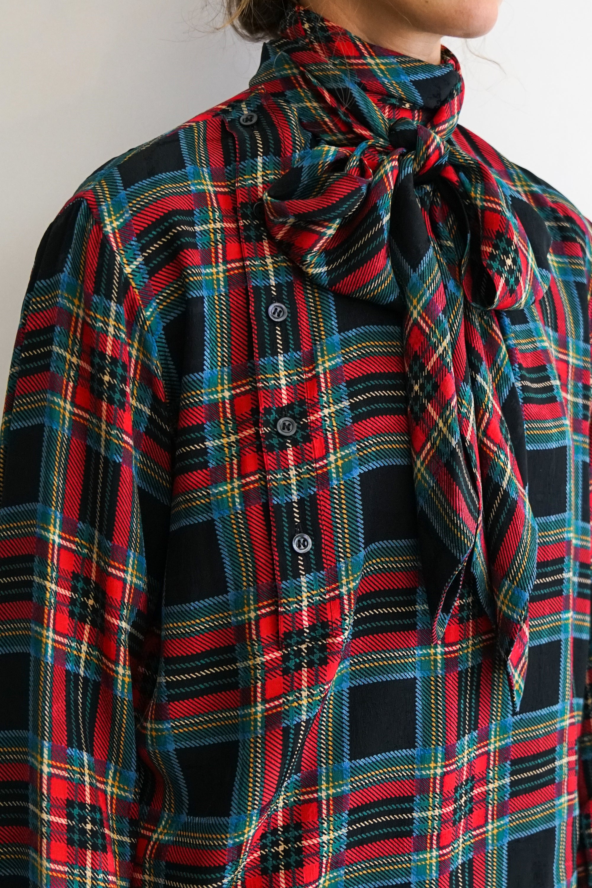 80s Yves Saint Laurent Silk Blouse