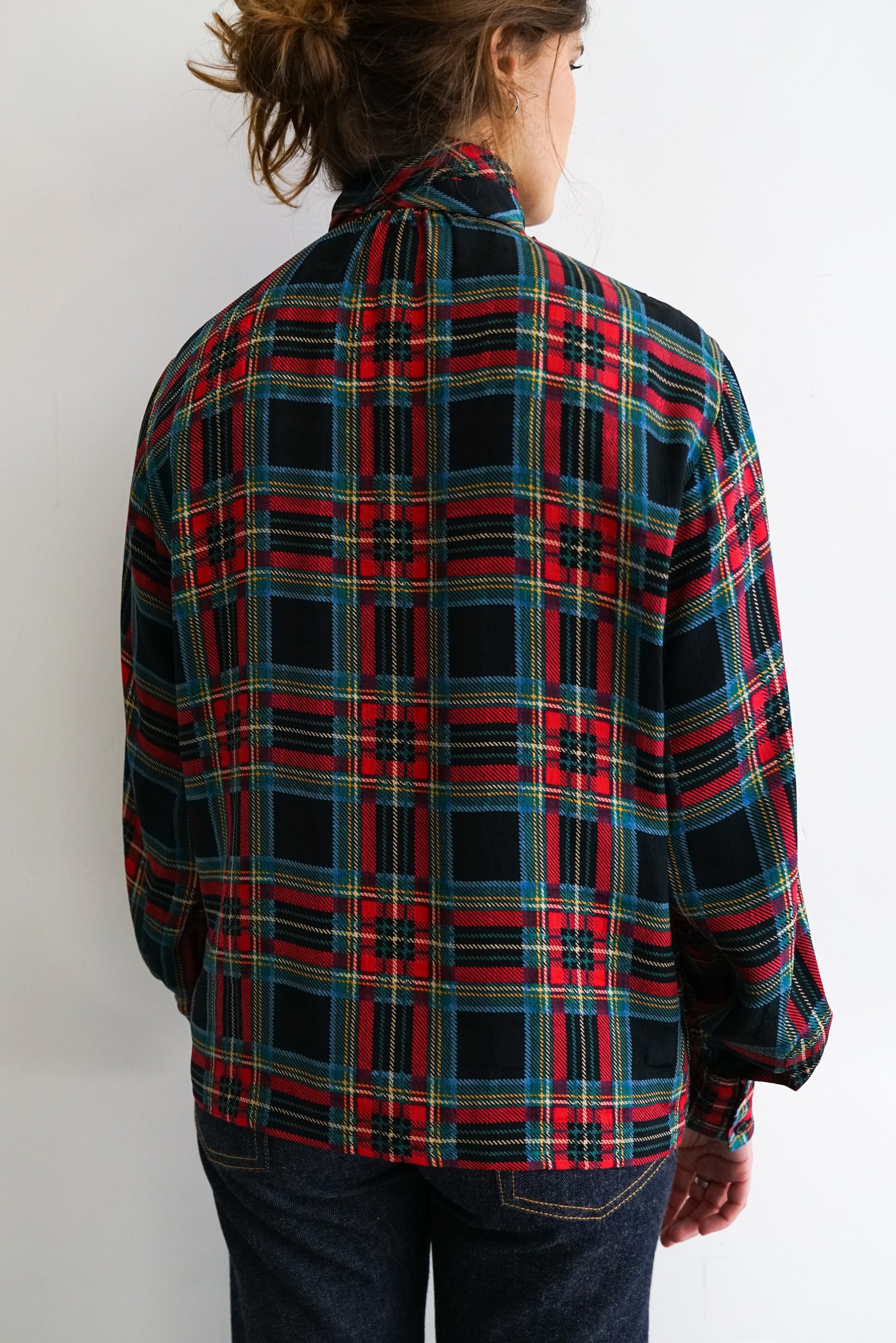 80s Yves Saint Laurent Silk Blouse