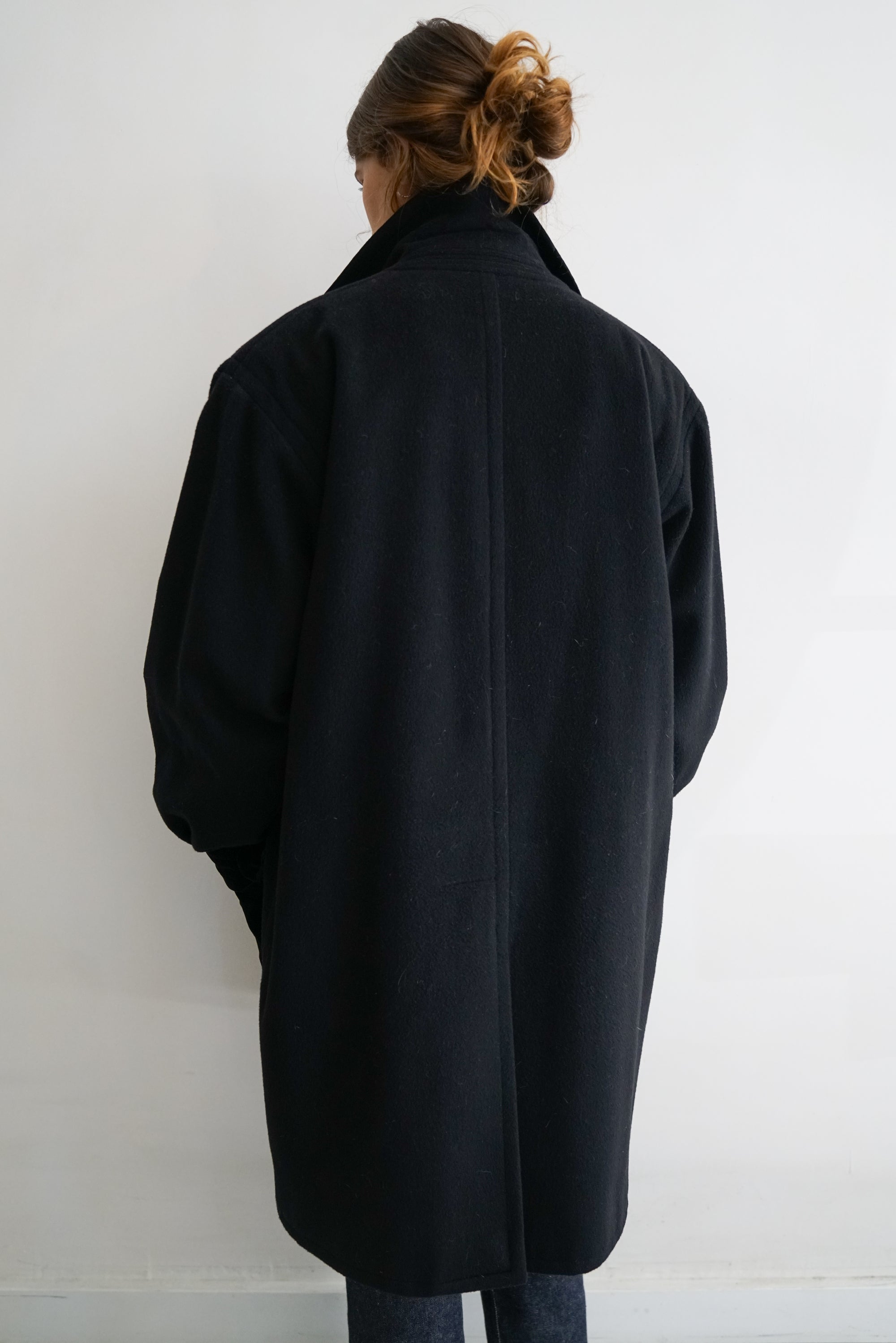 Rare 80s Yves Saint Laurent Wool and Cashmere Coat