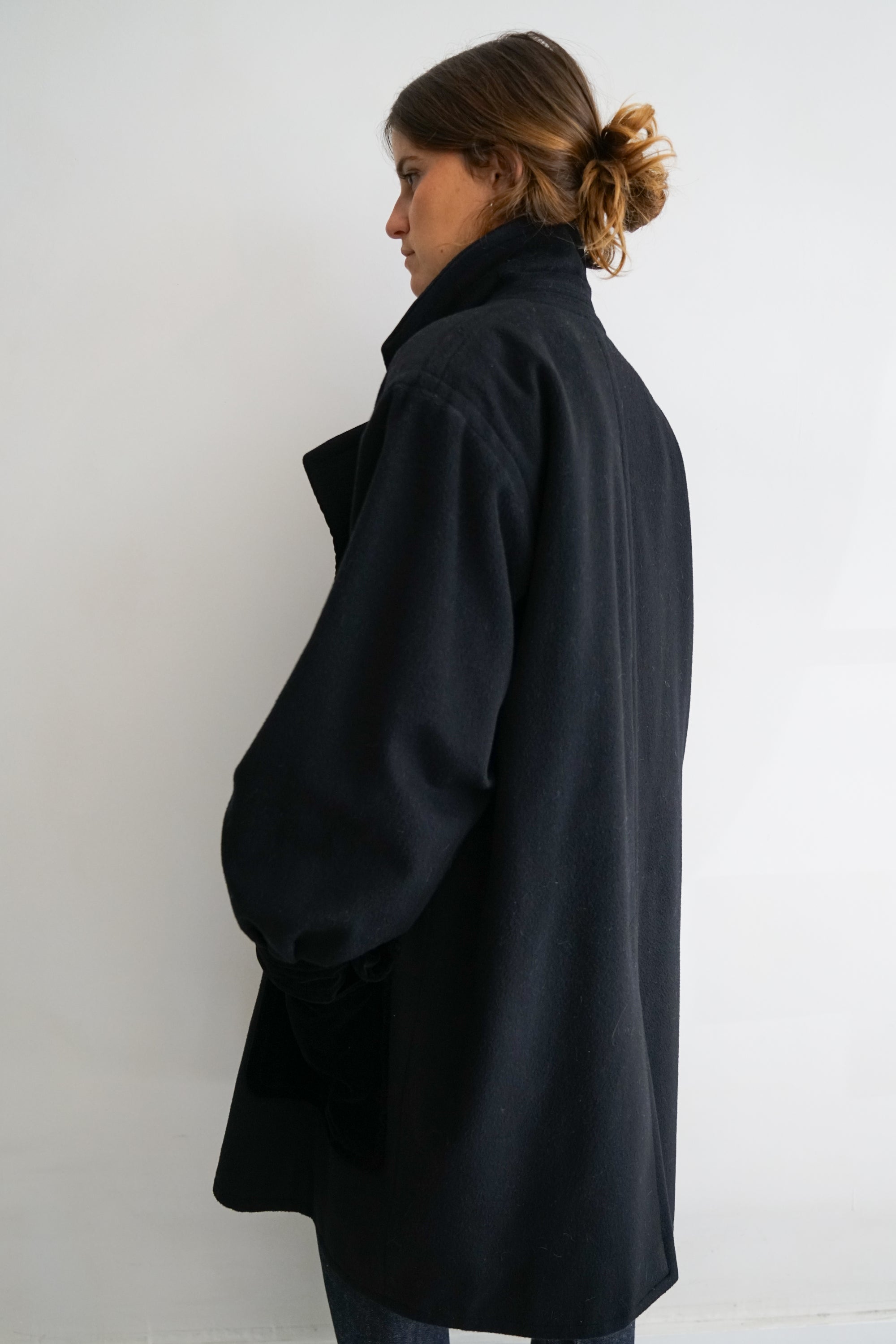 Rare 80s Yves Saint Laurent Wool and Cashmere Coat