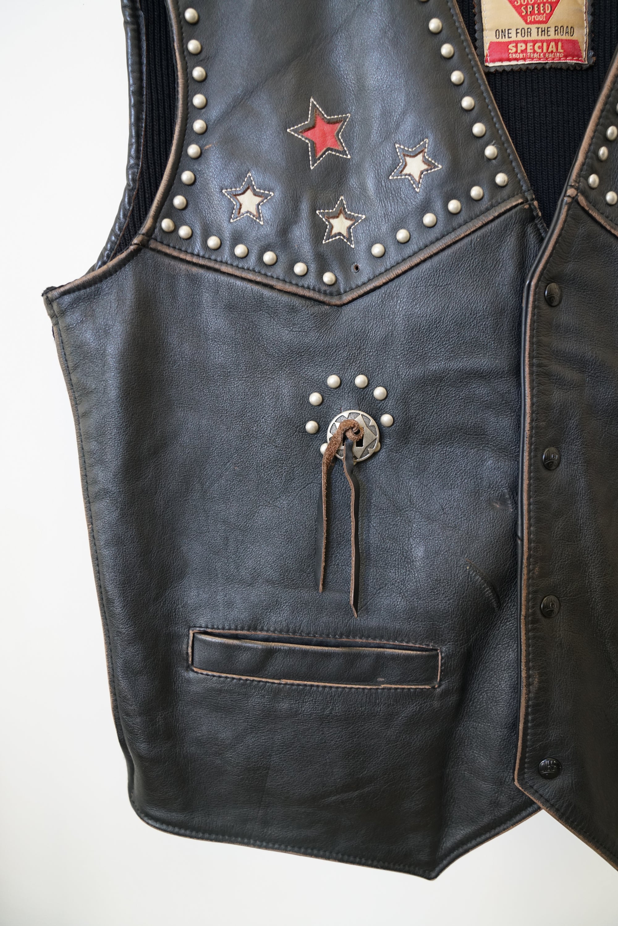 90s Diesel Western Leather Vest
