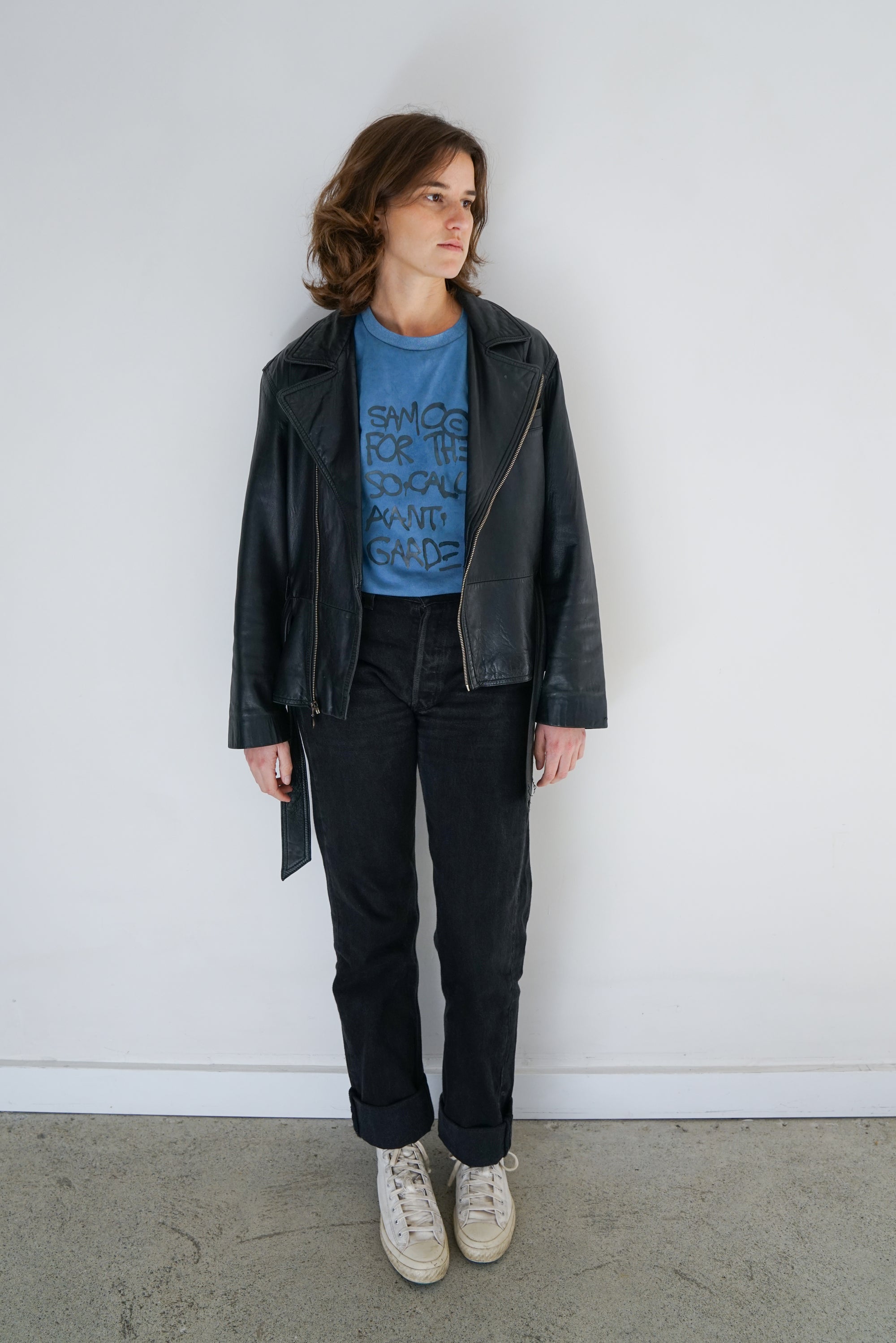 Indigo Dye Vintage Basquiat T-Shirt