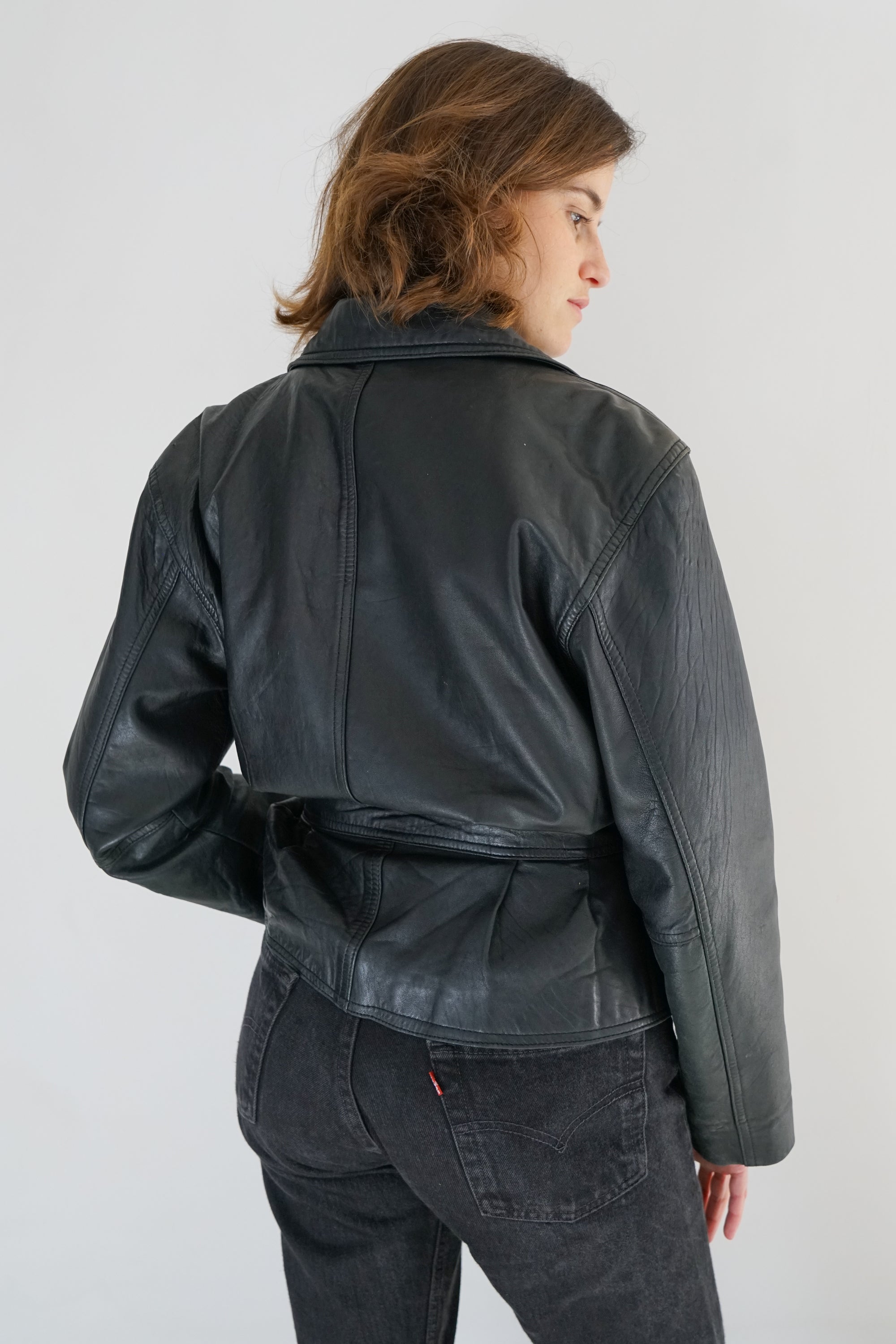 80s Liz Wear Leather Jacket