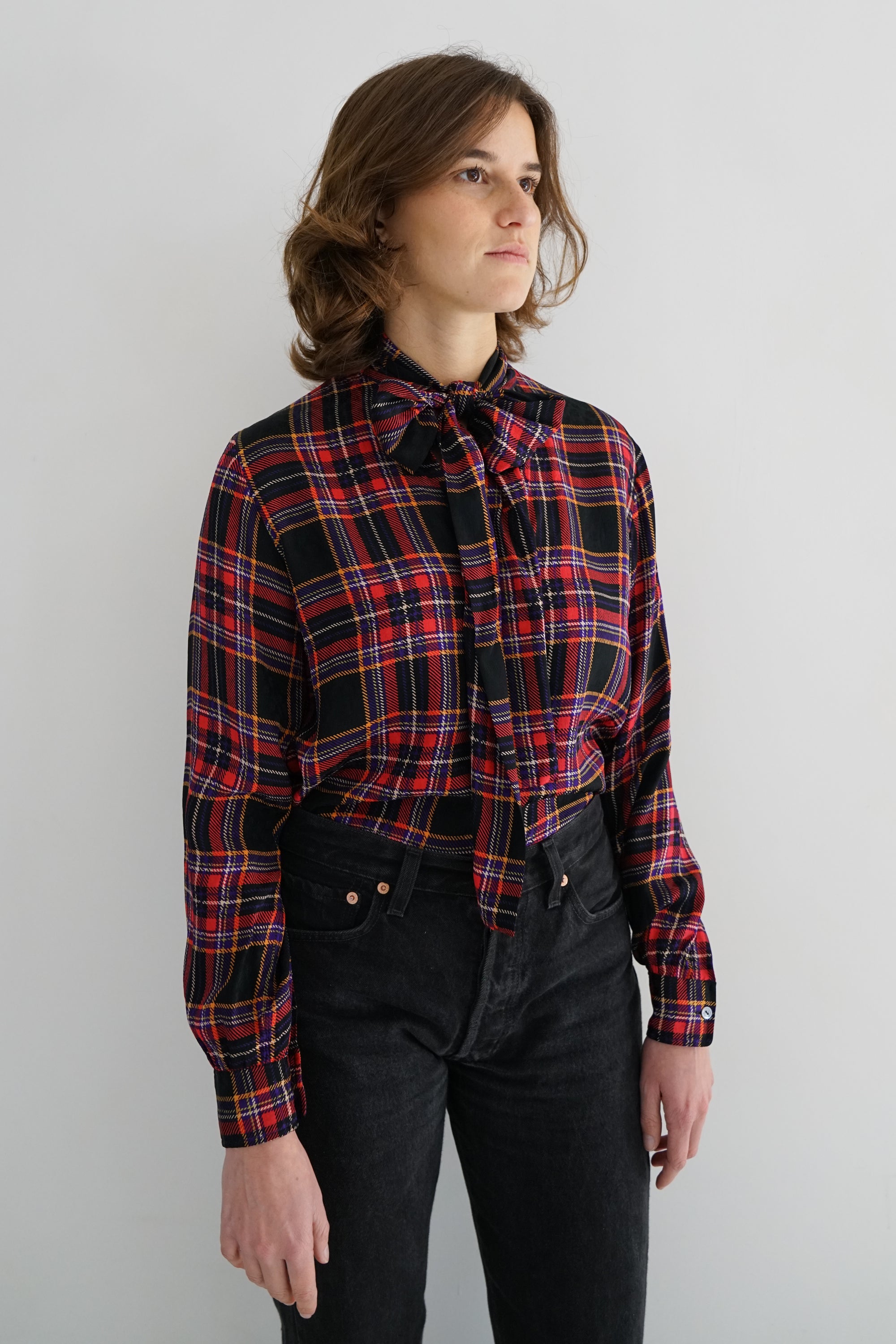70s Yves Saint Laurent Silk Blouse