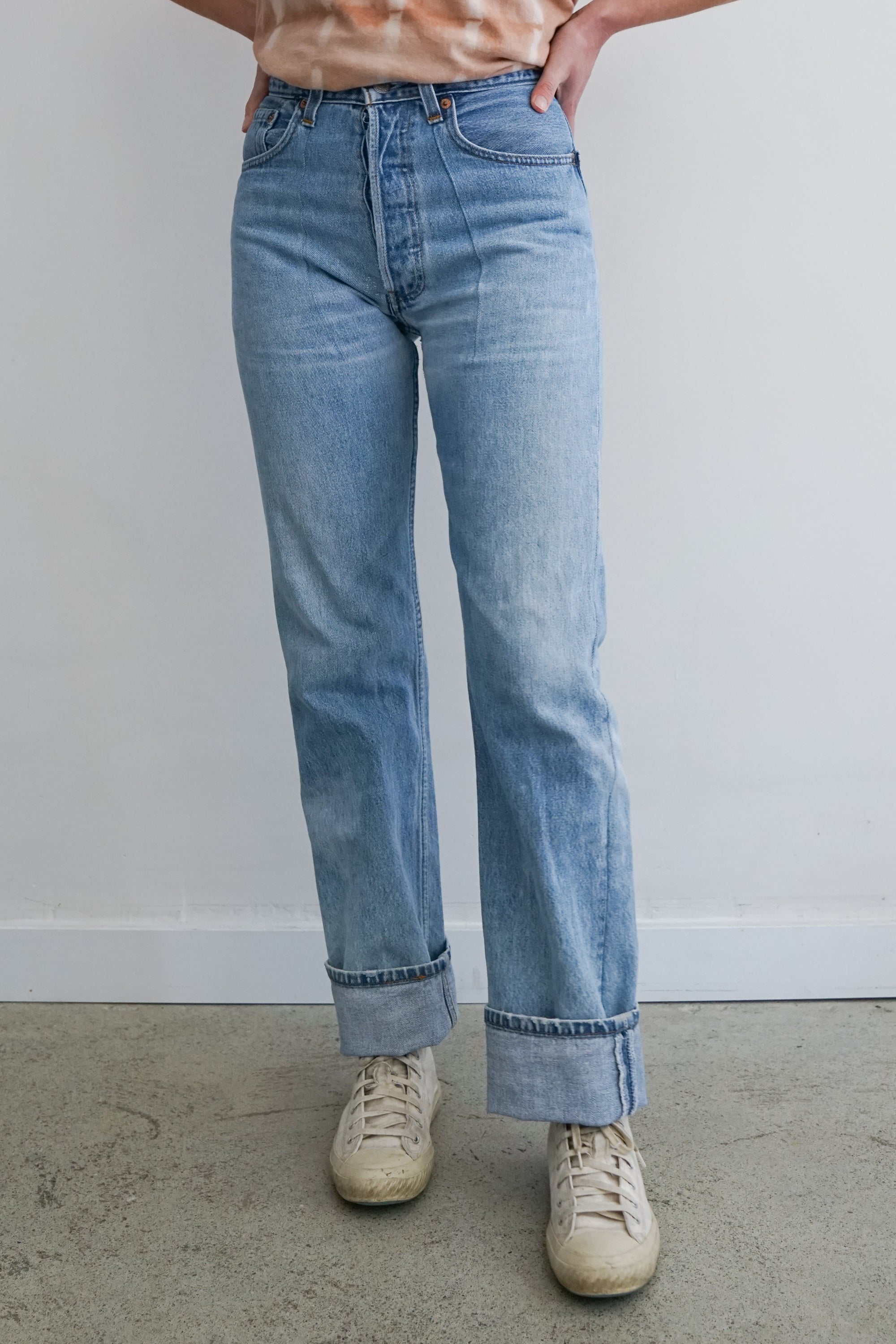 Reworked + Repaired Levis 501 26W