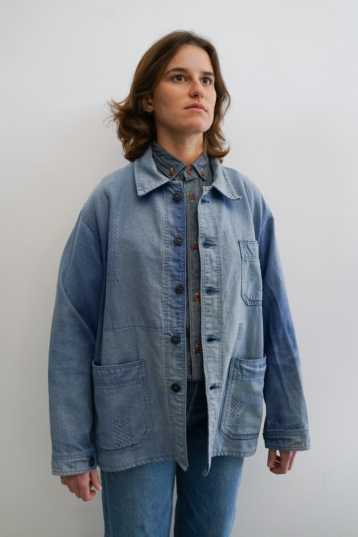 Repaired Vintage French Workwear Jacket – The Future Past