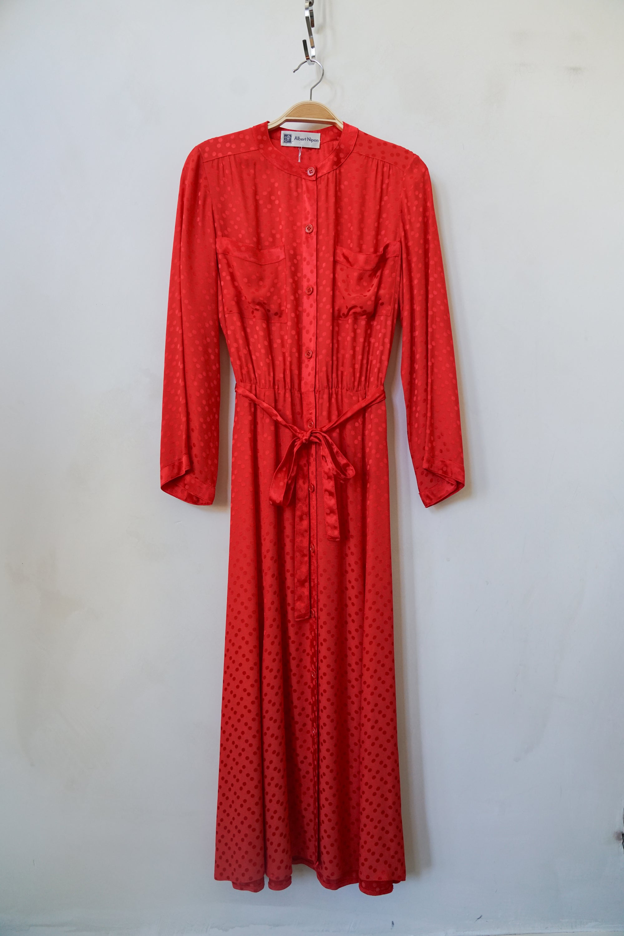 80s Albert Nipon Silk Dress