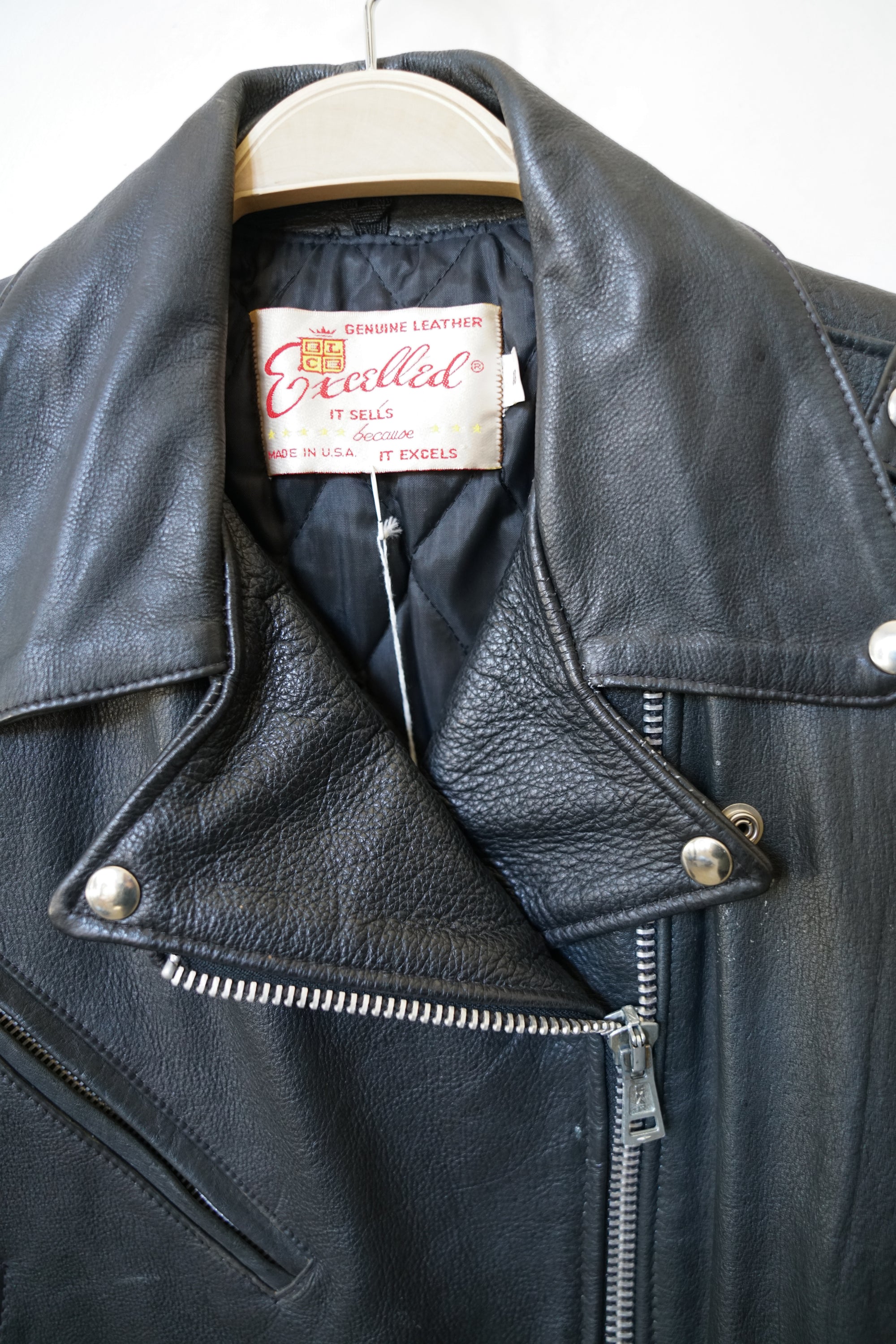 70s Excelled Leather Biker Jacket