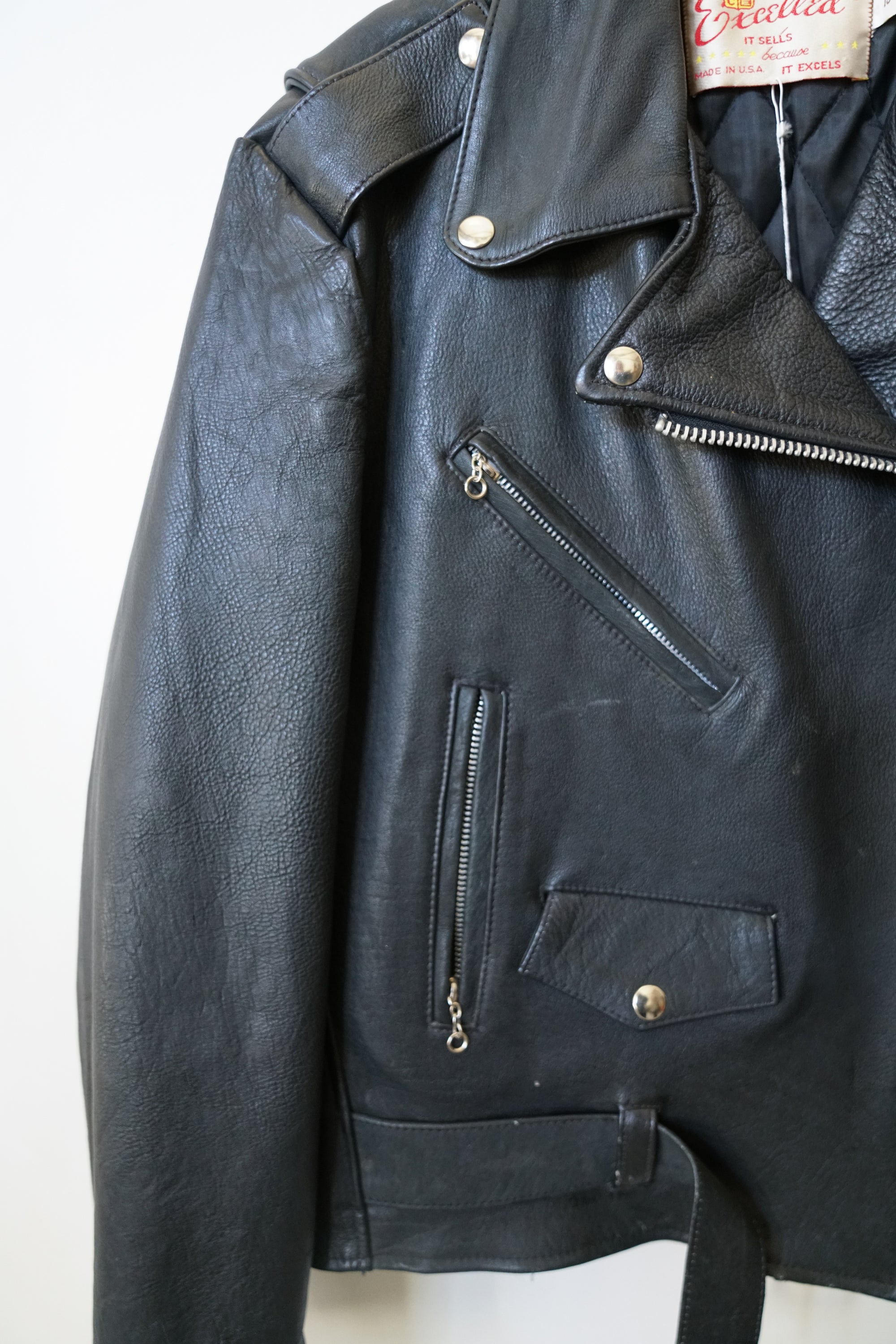 70s Excelled Leather Biker Jacket