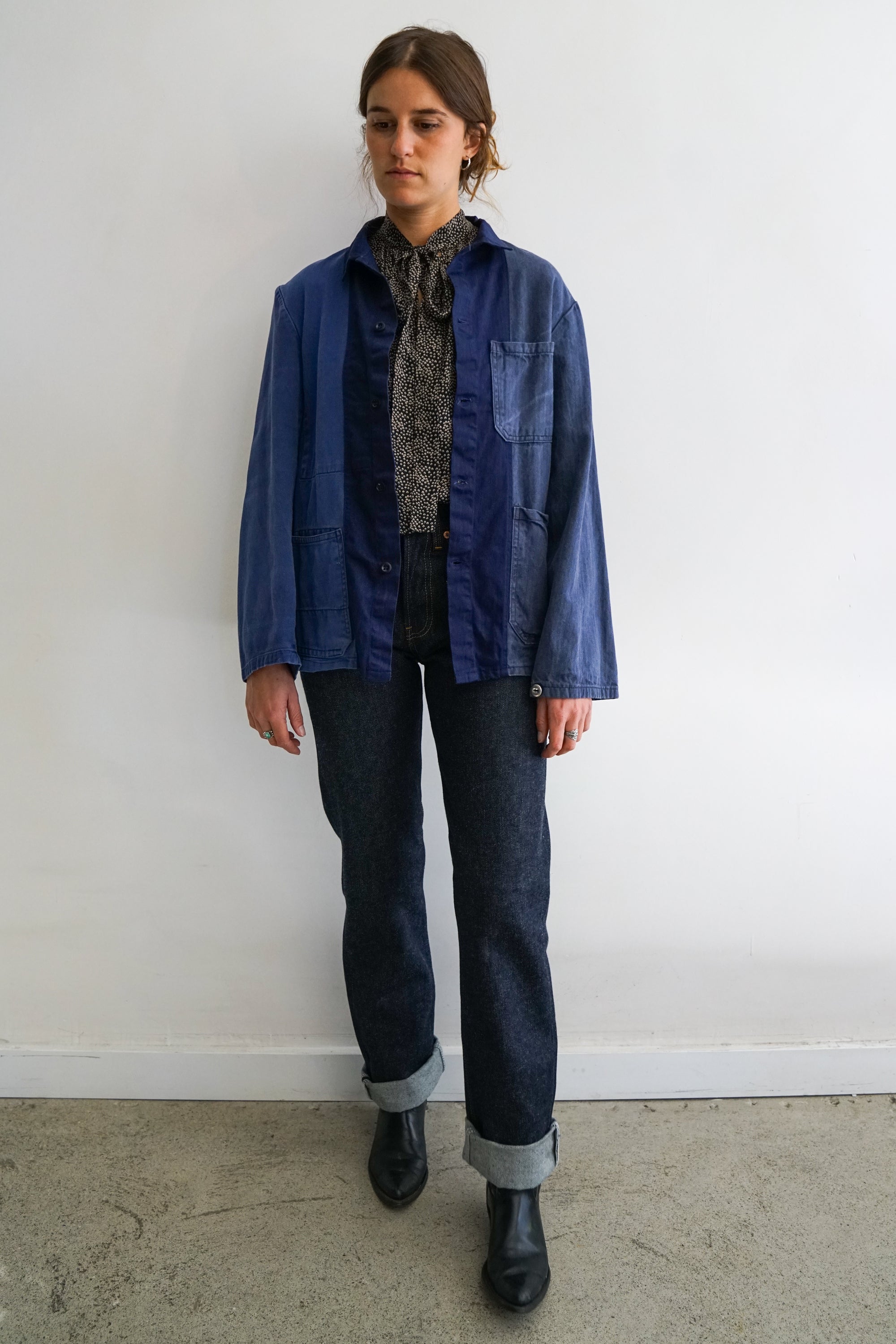 Repaired + Reworked Vintage Euro Workwear Jacket