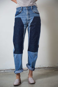 Reworked and Repaired Denim 28W