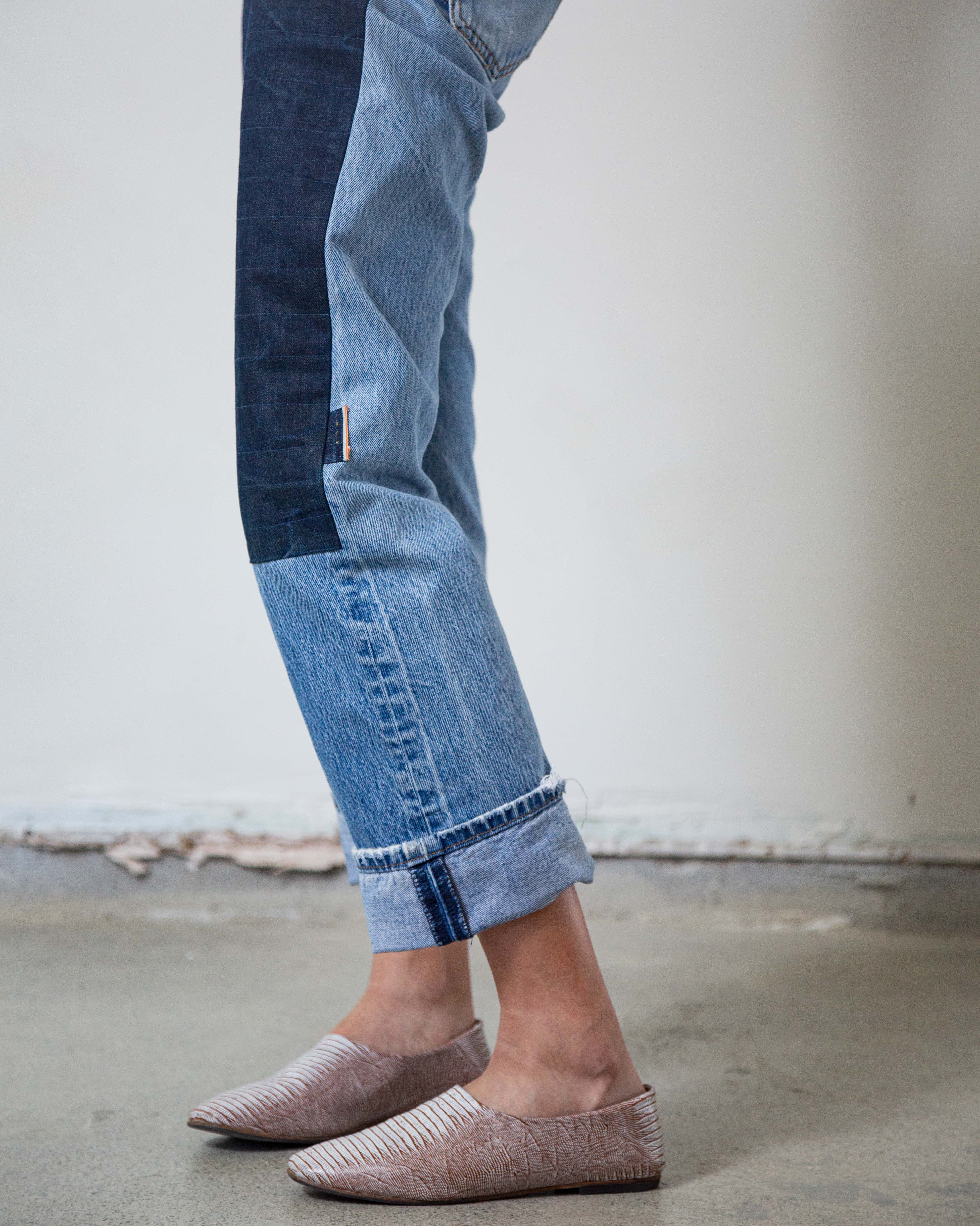 Reworked and Repaired Denim 28W