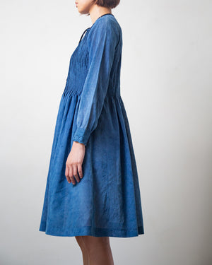 Reworked, Indigo-Dyed Prairie Dress