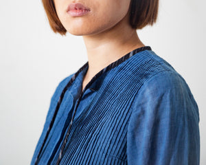 Reworked, Indigo-Dyed Prairie Dress