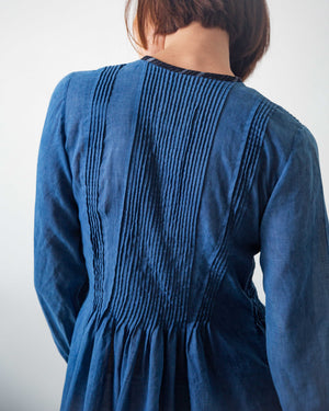 Reworked, Indigo-Dyed Prairie Dress