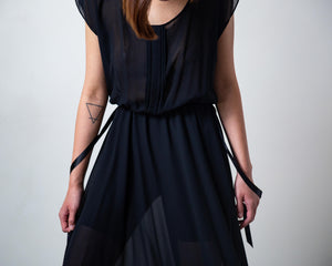 Ursula of Switzerland Silk Chiffon Dress