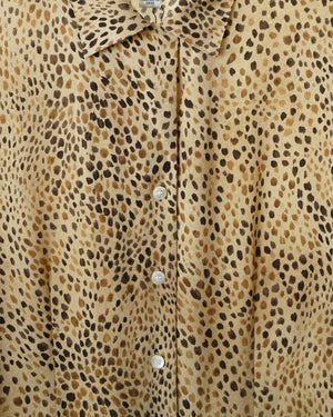 Cheetah Silk Blouse