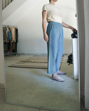 Indigo Dyed Easy Pant